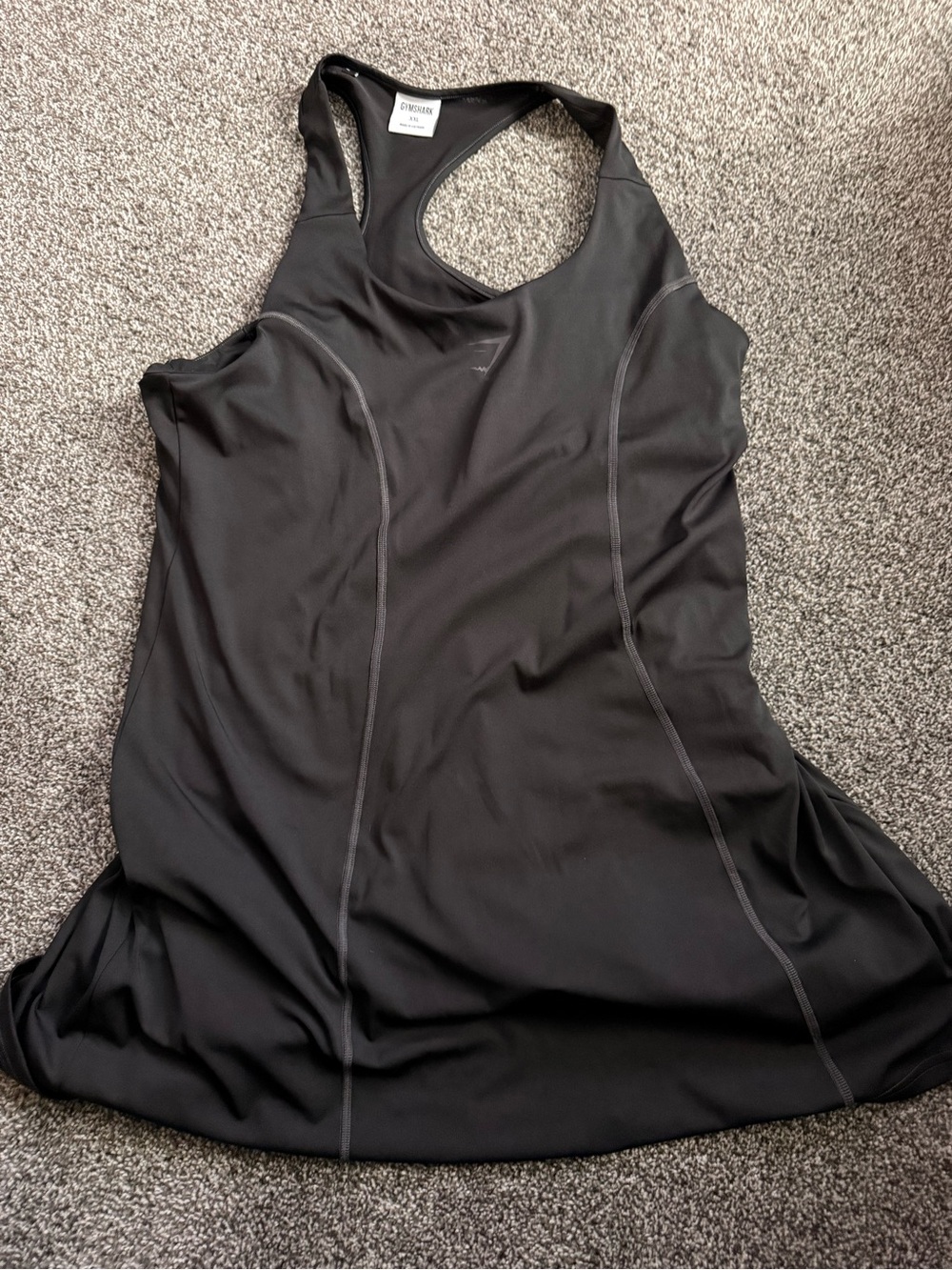 Gymshark Black Racerback Athletic Tank